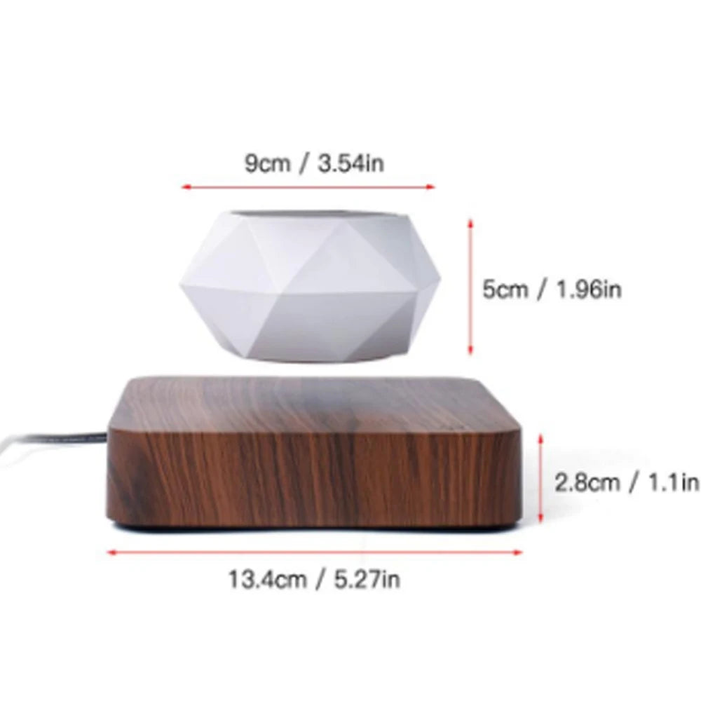Levitating Air Bonsai Pot with Magnetic Suspension for Floating Plants - Elegant Desk Decor Planter
