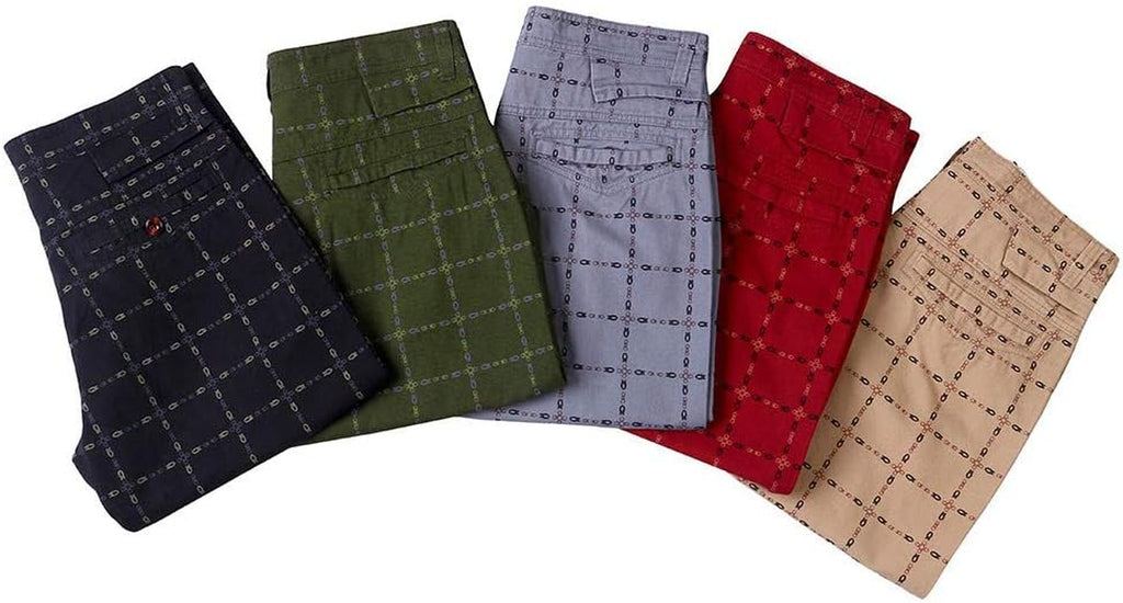 Classic Plaid Slim Fit Cargo Shorts for Men 9" Inseam Casual Outdoor Knee Length Board Pants Comfy Hiking Trunks Khaki